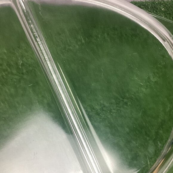 Vintage Pyrex Black Snowflake Oval Divided Serving Dish w/ Lid 1½ Qt. - Picture 15 of 16